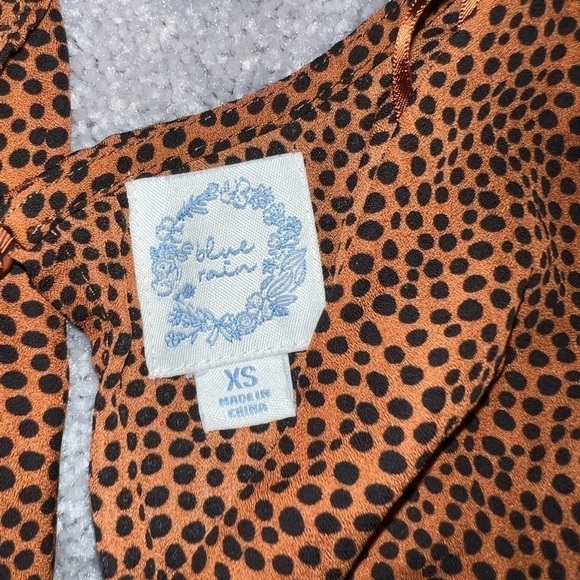 Polka Dot Flutter Short Sleeve Dress - Picture 5 of 5